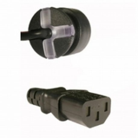 SmarTplug DK-kabel sort 1,8m
