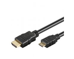 HDMI:Mini HDMI sort 1,0m