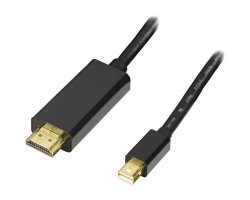 MiniDP:HDMI sort 5,0m