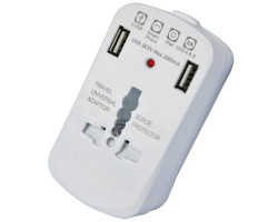 Techly Travel Adapter 2A, 2x U