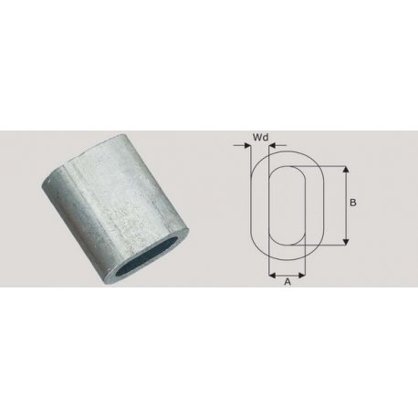 Aluminium Z-klemme 3,5/3,0 mm