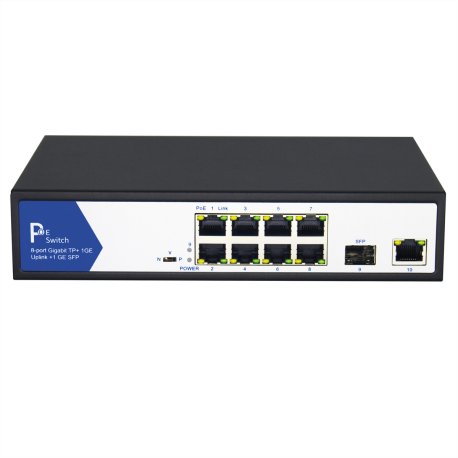 VALUE Ethernet PoE Switch, 8x 