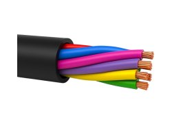 LIHH 4x0,25 mm², TR 500, Sort